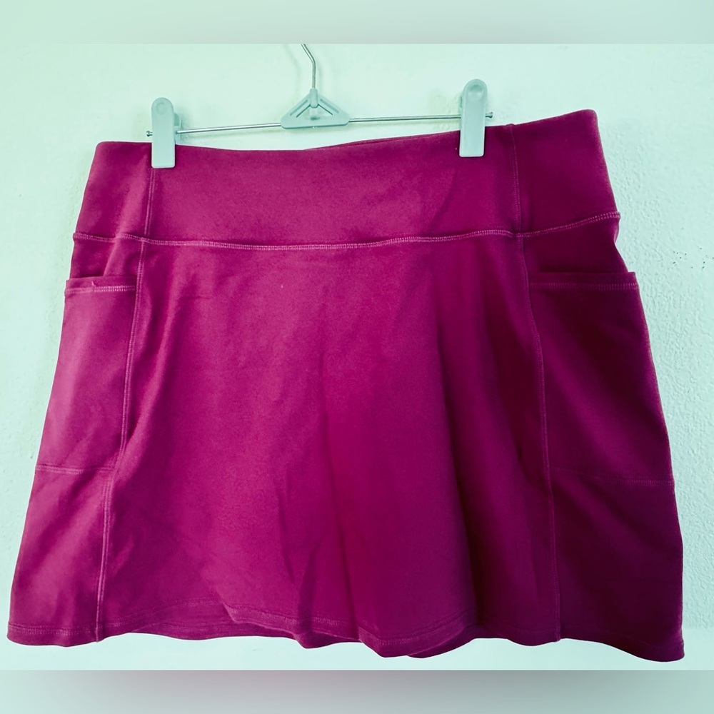 Skechers Womens Go Flex Go Walk High Waisted Skort Size XL Burgundy Red #118930